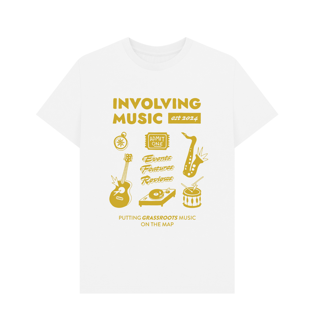 White Printed T-shirt Front