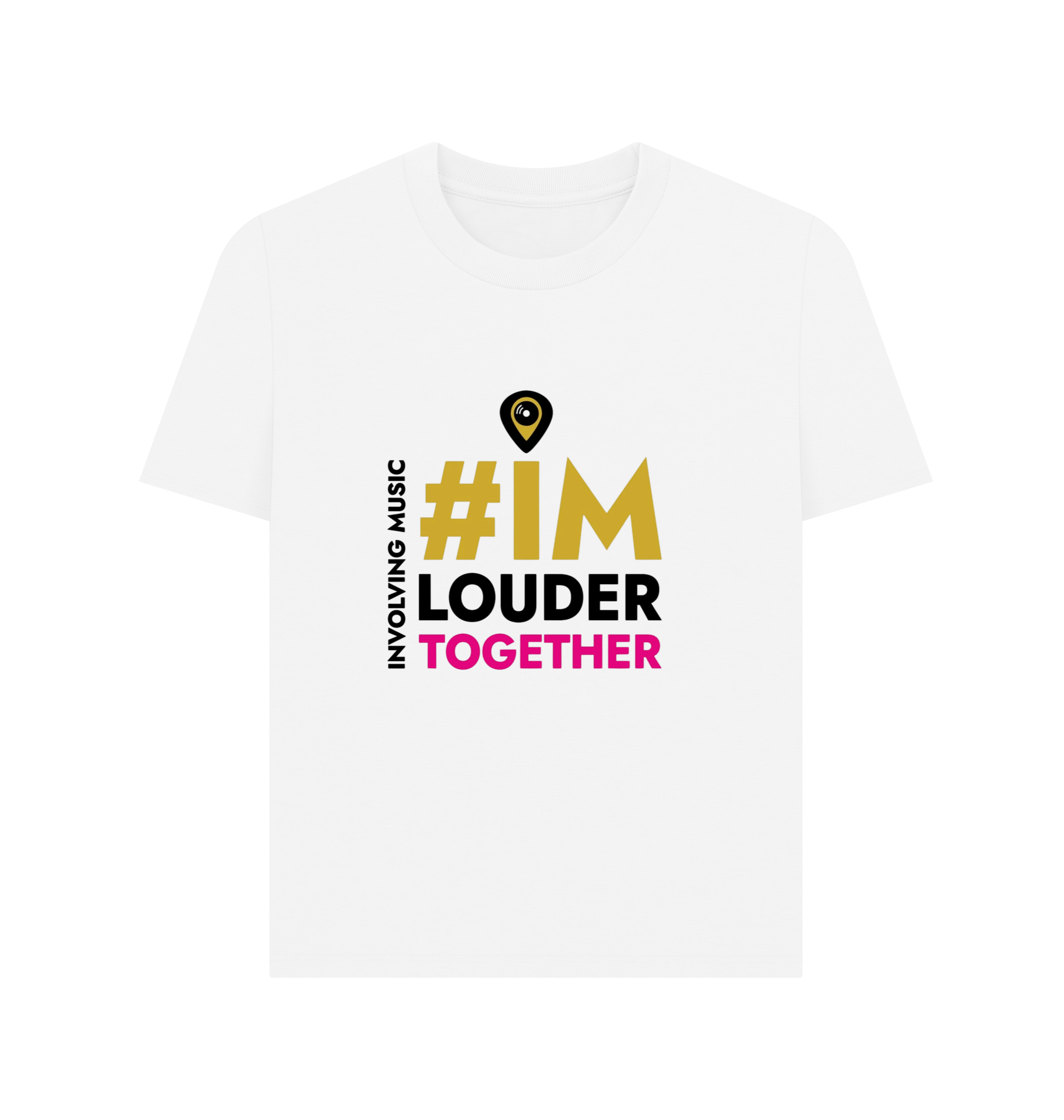 White Printed T-shirt Front