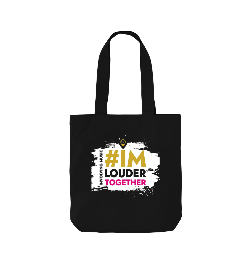 Black Printed Bag Front
