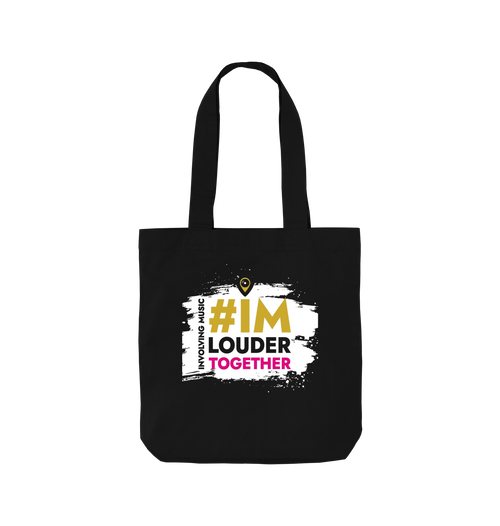 Black Printed Bag Front