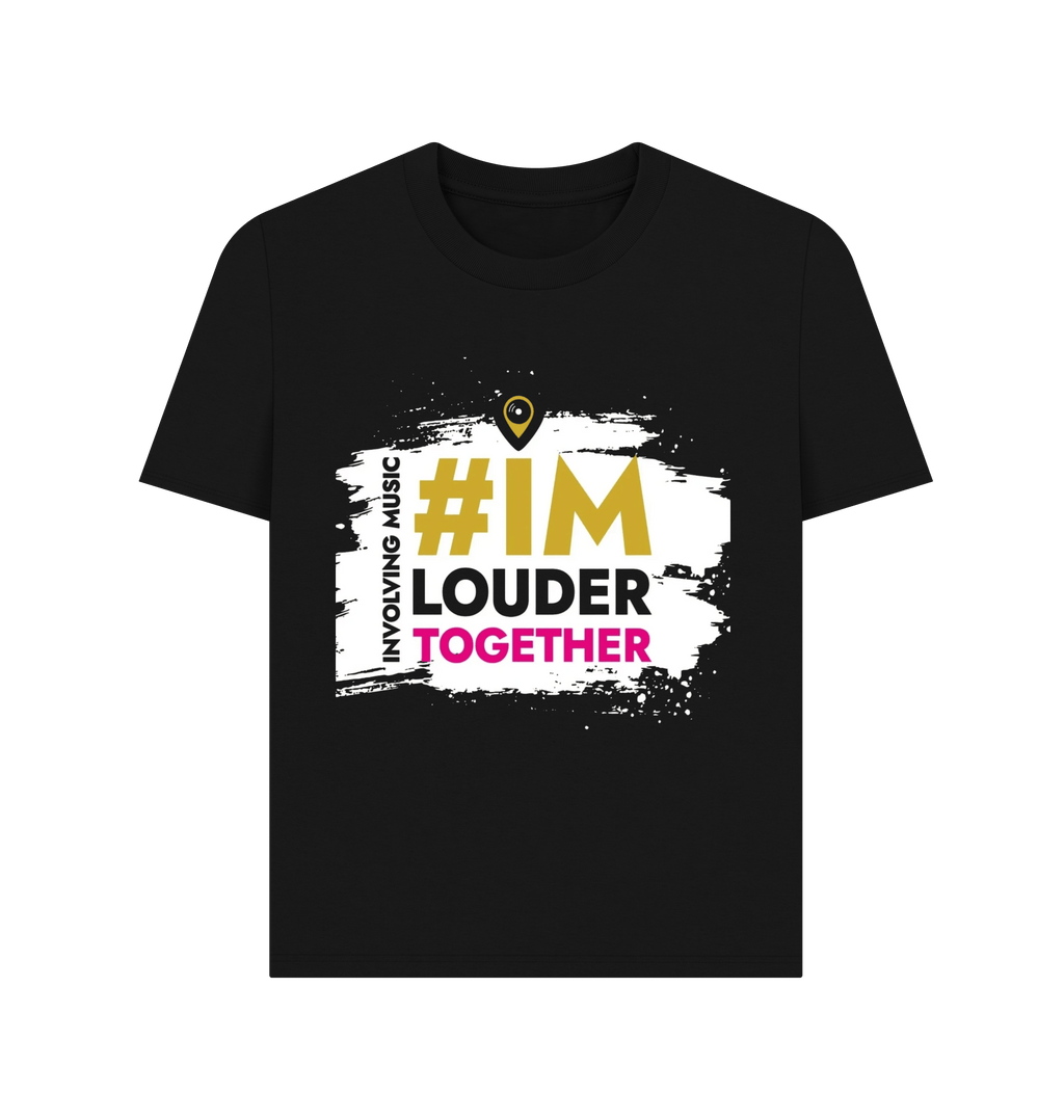 Black Printed T-shirt Front