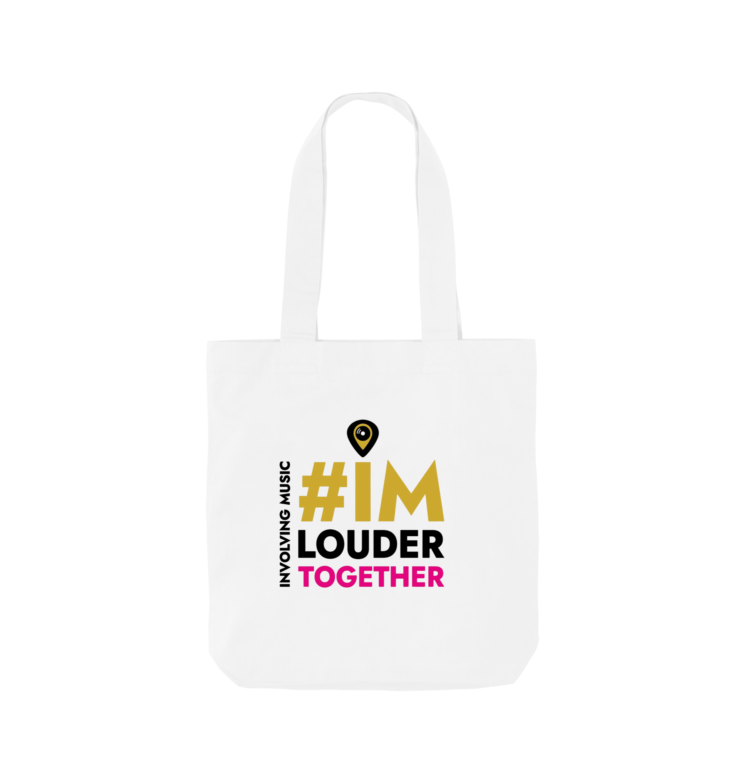 White Printed Bag Front