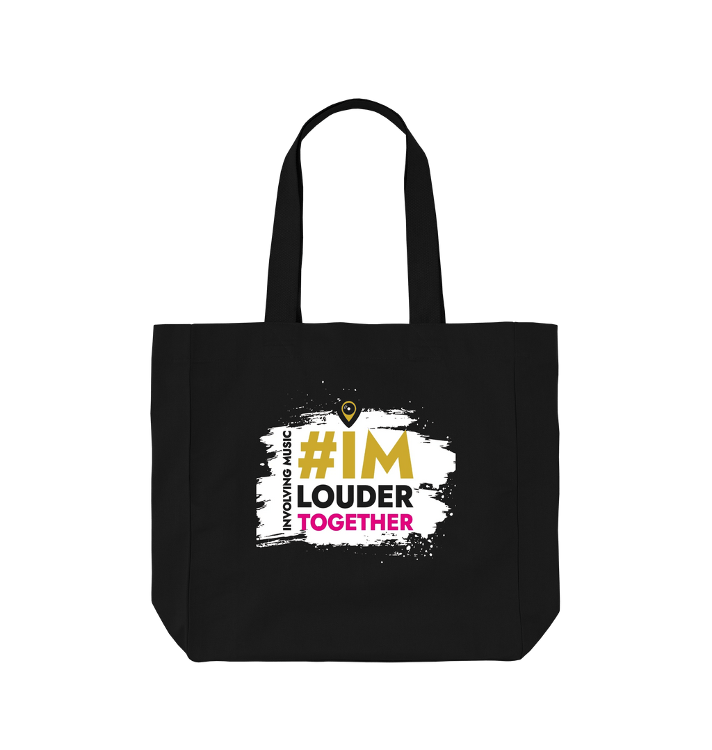 Black Printed Bag Front