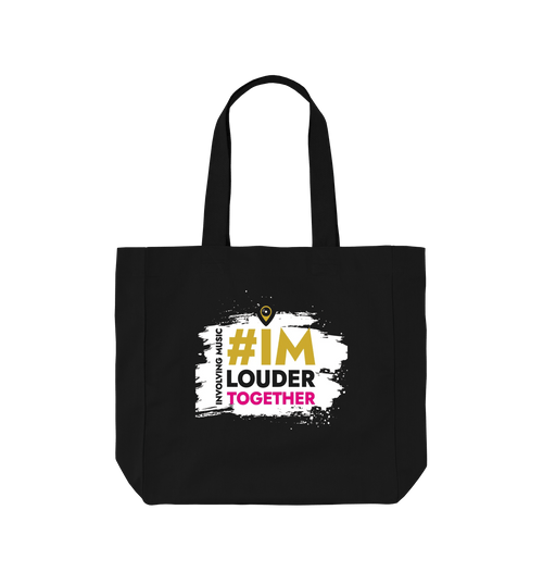 Black Printed Bag Front