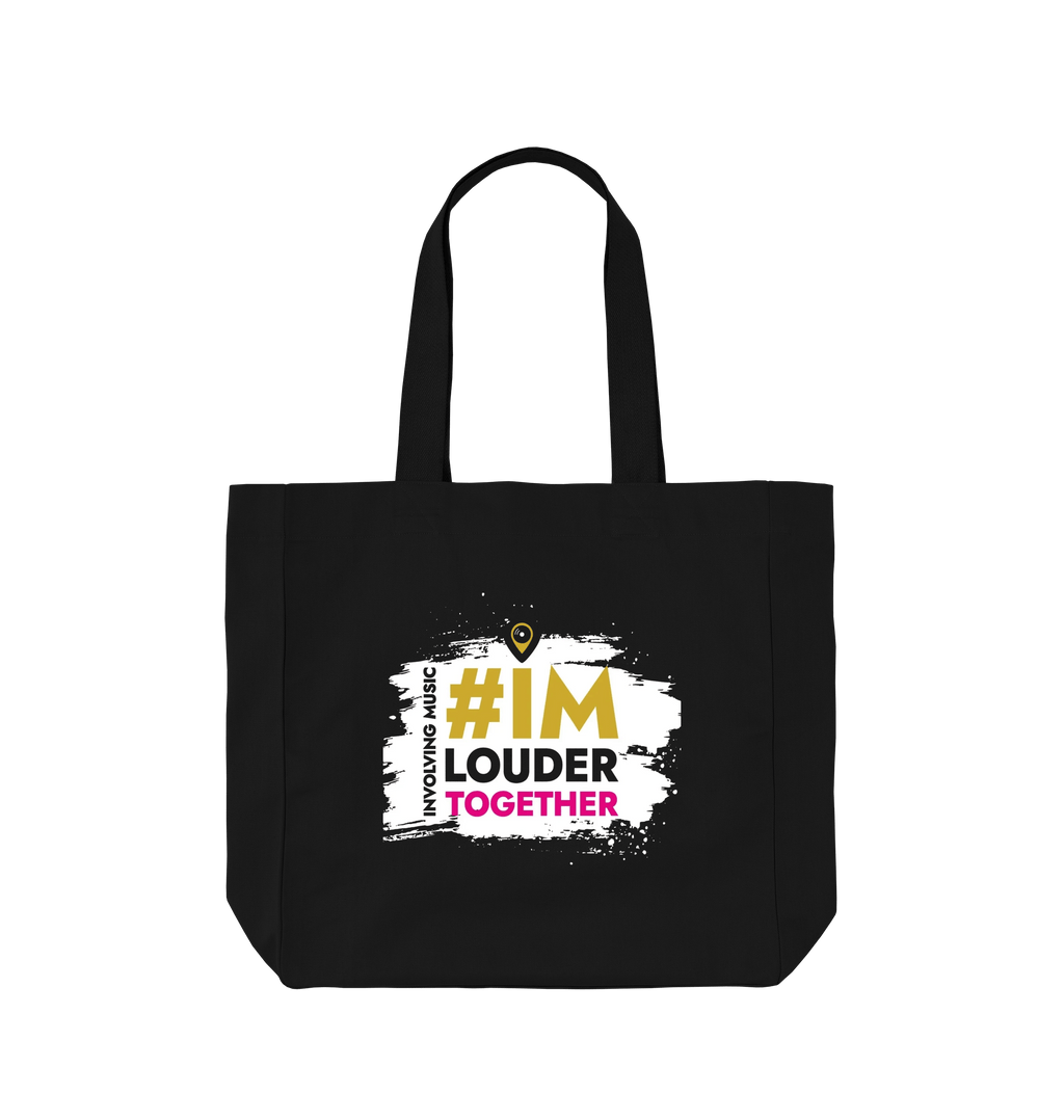 Black Printed Bag Front