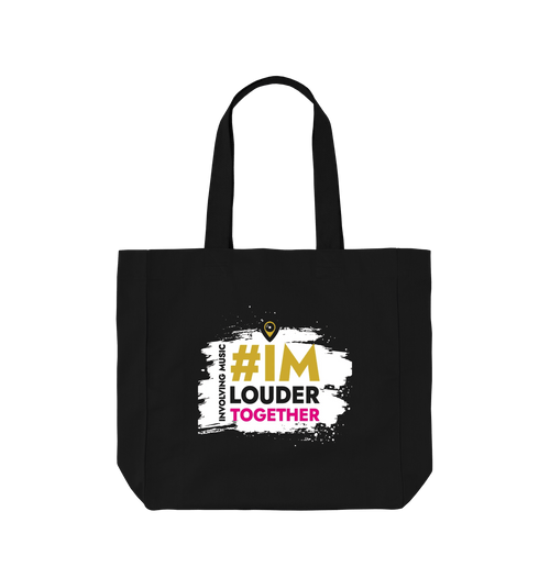 Black Printed Bag Front