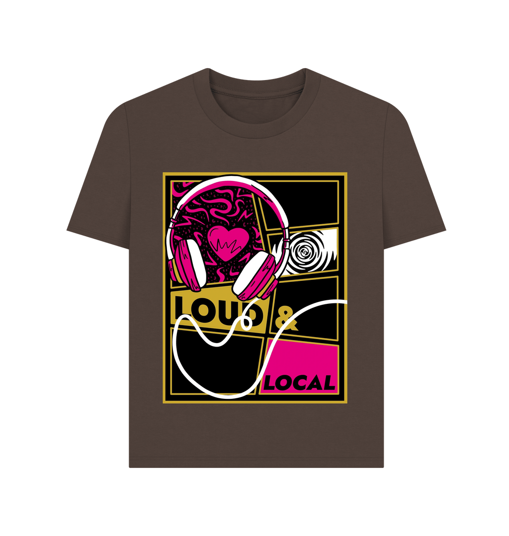 Chocolate Printed T-shirt Front