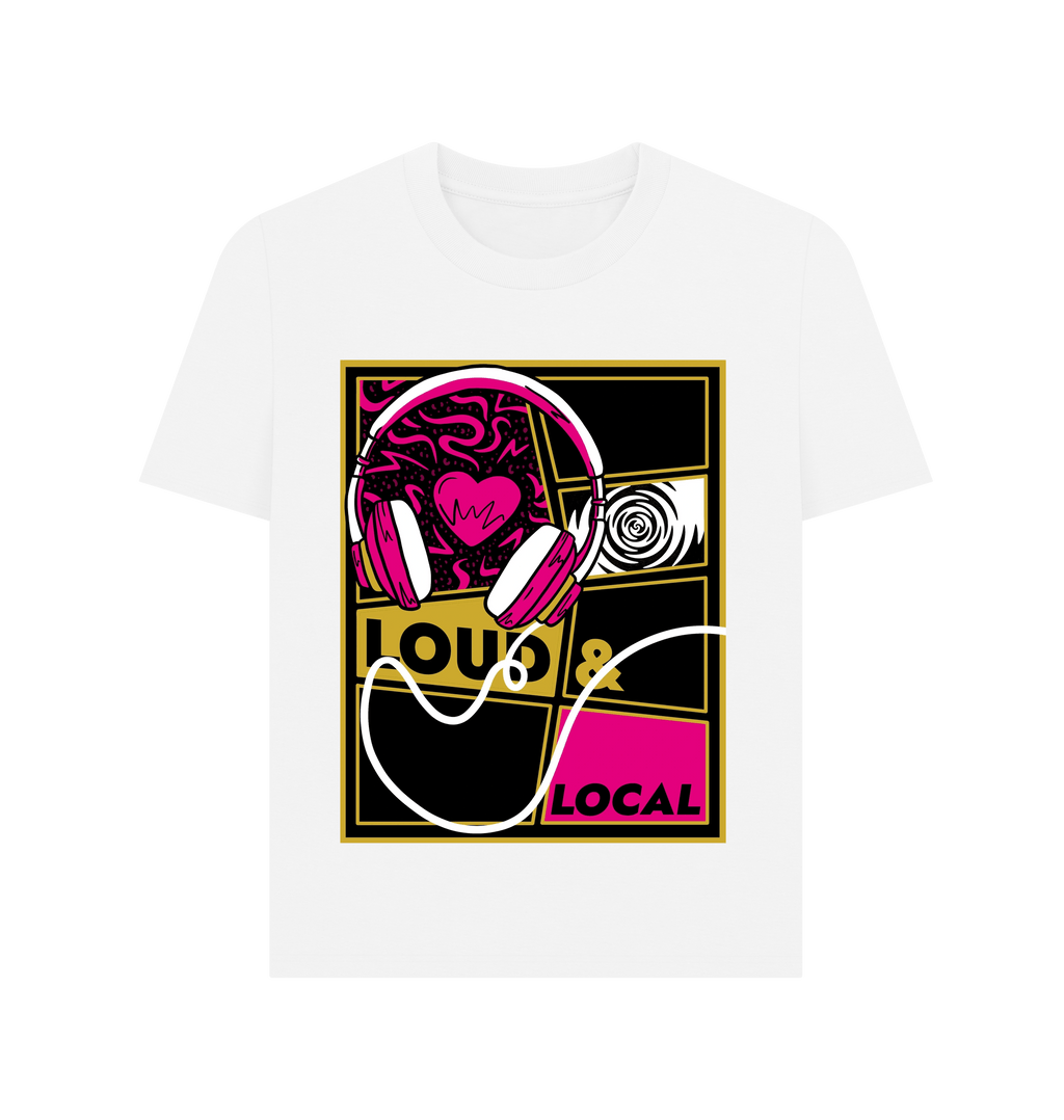White Printed T-shirt Front